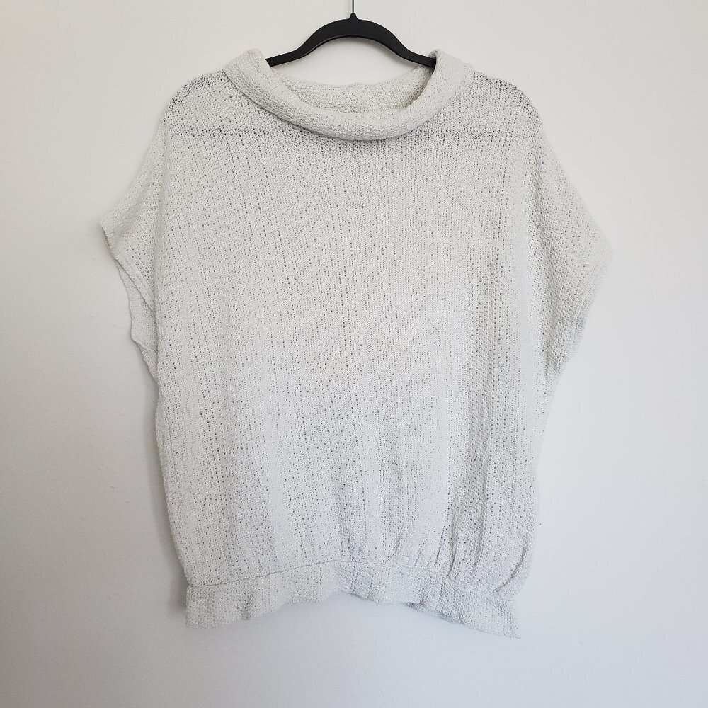 Free People FP Beach White Oversized Pullover Knit Top Small